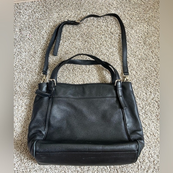 Kate Spade New York Cobble Hill Peters Pebbled Black Leather Women’s Travel Tote - Picture 3 of 16